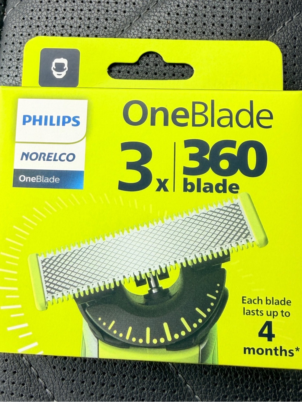 Philips Norelco OneBlade 360 Replacement Blades 3 Pack New Sealed